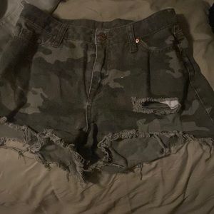Camo Jean shorts size 1